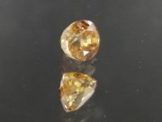 Sharp and vivid orange oval natural Zircon from Cambodia