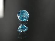 Affordable and pretty sky blue zircon round cut calibrated at 6mm. 