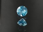 Affordable and pretty sky blue zircon round cut calibrated at 6mm. 