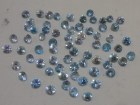 Cambodia blue Zircon Calibrated 5mm Diamond Cut Brilliant and Round 