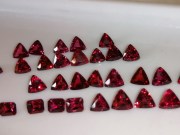 4mm and 5mm Calibrated Garnet Trillion / Triangle Wholesale Lot