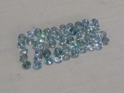 Cambodia blue Zircon Calibrated 5mm Round Cut