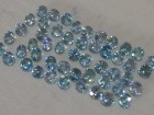 Cambodia blue Zircon Calibrated 5mm Round Cut