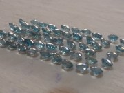 Cambodia blue Zircon Calibrated 5mm Round Cut