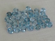 Cambodia blue Zircon Calibrated 6mm Round Cut