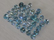 Cambodia blue Zircon Calibrated 6mm Round Cut