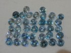 Cambodia blue Zircon Calibrated 6mm Round Cut