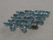 Cambodia blue Zircon Calibrated 6mm Round Cut