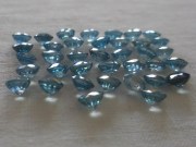 Cambodia blue Zircon Calibrated 6mm Round Cut