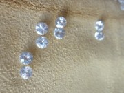 Diamond cut white Zircon from Cambodia