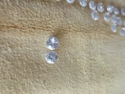 Diamond cut white Zircon from Cambodia