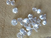 Diamond cut white Zircon from Cambodia