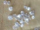 Diamond cut white Zircon from Cambodia
