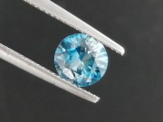 Precision Diamond/Brilliant Cut Blue Zircon, Very Clean and Shiny