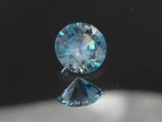 Precision Diamond/Brilliant Cut Blue Zircon, Very Clean and Shiny