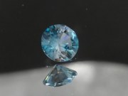 Precision Diamond/Brilliant Cut Blue Zircon, Very Clean and Shiny