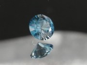 Precision Diamond/Brilliant Cut Blue Zircon, Very Clean and Shiny