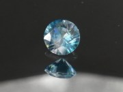 Precision Diamond/Brilliant Cut Blue Zircon, Very Clean and Shiny