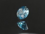 Precision Diamond/Brilliant Cut Blue Zircon, Very Clean and Shiny