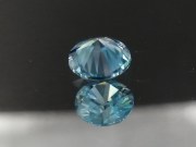 Precision Diamond/Brilliant Cut Blue Zircon, Very Clean and Shiny