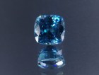 Exquisite A grade color Cambolite cushion cut blue zircon, professional supplier for quality jewelry