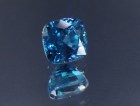 Exquisite A grade color Cambolite cushion cut blue zircon, professional supplier for quality jewelry