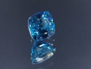 Exquisite A grade color Cambolite cushion cut blue zircon, professional supplier for quality jewelry