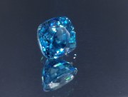 Exquisite A grade color Cambolite cushion cut blue zircon, professional supplier for quality jewelry