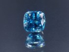 Exquisite A grade color Cambolite cushion cut blue zircon, professional supplier for quality jewelry