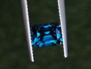 Cambolite Gem: 5ct+ Trimmed Baguette (Octagon / Step Cut) Deep A Grade Top Best Blue Zircon from Cambodia