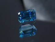 Cambolite Gem: 5ct+ Trimmed Baguette (Octagon / Step Cut) Deep A Grade Top Best Blue Zircon from Cambodia