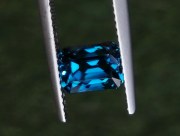 Cambolite Gem: 5ct+ Trimmed Baguette (Octagon / Step Cut) Deep A Grade Top Best Blue Zircon from Cambodia