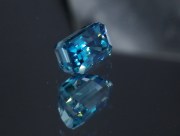 Cambolite Gem: 5ct+ Trimmed Baguette (Octagon / Step Cut) Deep A Grade Top Best Blue Zircon from Cambodia