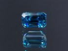Cambolite Gem: 5ct+ Trimmed Baguette (Octagon / Step Cut) Deep A Grade Top Best Blue Zircon from Cambodia