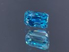 Cambolite Gem: 5ct+ Trimmed Baguette (Octagon / Step Cut) Deep A Grade Top Best Blue Zircon from Cambodia