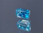 Cambolite Gem: 5ct+ Trimmed Baguette (Octagon / Step Cut) Deep A Grade Top Best Blue Zircon from Cambodia