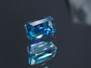 Cambolite Gem: 5ct+ Trimmed Baguette (Octagon / Step Cut) Deep A Grade Top Best Blue Zircon from Cambodia