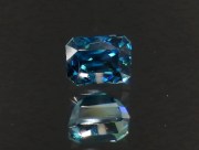 Cambolite Gem: 5ct+ Trimmed Baguette (Octagon / Step Cut) Deep A Grade Top Best Blue Zircon from Cambodia