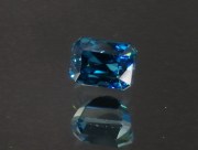 Cambolite Gem: 5ct+ Trimmed Baguette (Octagon / Step Cut) Deep A Grade Top Best Blue Zircon from Cambodia