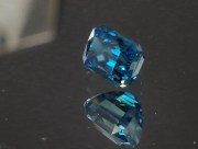 Cambolite Gem: 5ct+ Trimmed Baguette (Octagon / Step Cut) Deep A Grade Top Best Blue Zircon from Cambodia