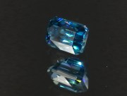 Cambolite Gem: 5ct+ Trimmed Baguette (Octagon / Step Cut) Deep A Grade Top Best Blue Zircon from Cambodia