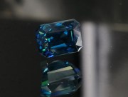 Cambolite Gem: 5ct+ Trimmed Baguette (Octagon / Step Cut) Deep A Grade Top Best Blue Zircon from Cambodia