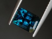 Exquisite and best, deepest blue 4ct Rectangle (Trimmed Baguette) AAA Grade Blue Zircon