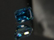 Exquisite and best, deepest blue 4ct Rectangle (Trimmed Baguette) AAA Grade Blue Zircon