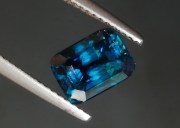 Exquisite and best, deepest blue 4ct Rectangle (Trimmed Baguette) AAA Grade Blue Zircon