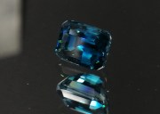 Exquisite and best, deepest blue 4ct Rectangle (Trimmed Baguette) AAA Grade Blue Zircon