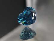 Grade A best color heart shaped blue zircon loose gemstone to buy for engagement jewelry. 