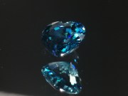 Grade A best color heart shaped blue zircon loose gemstone to buy for engagement jewelry. 