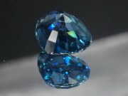 Grade A best color heart shaped blue zircon loose gemstone to buy for engagement jewelry. 