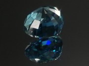 Grade A best color heart shaped blue zircon loose gemstone to buy for engagement jewelry. 